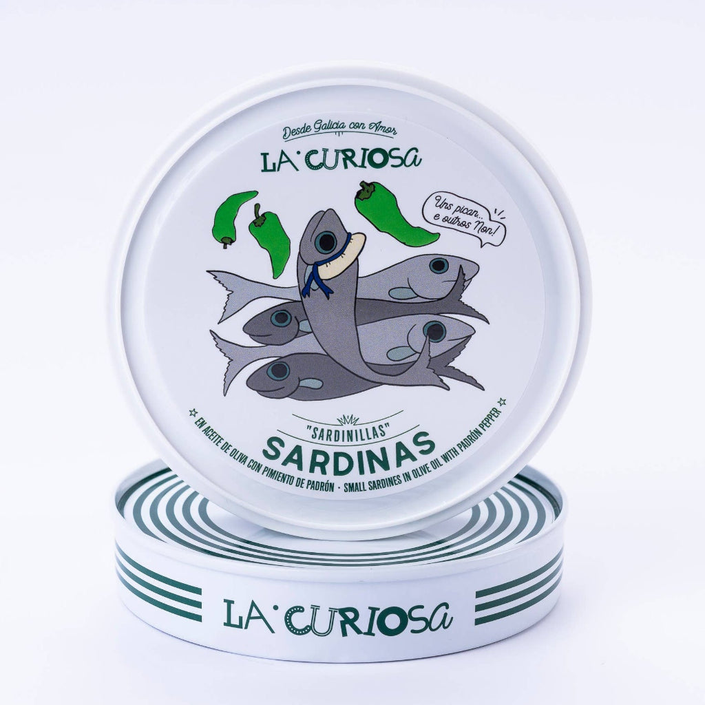 Sardinillas mit Pimiento de Padrón 10–14 Stück La Curiosa La Curiosa