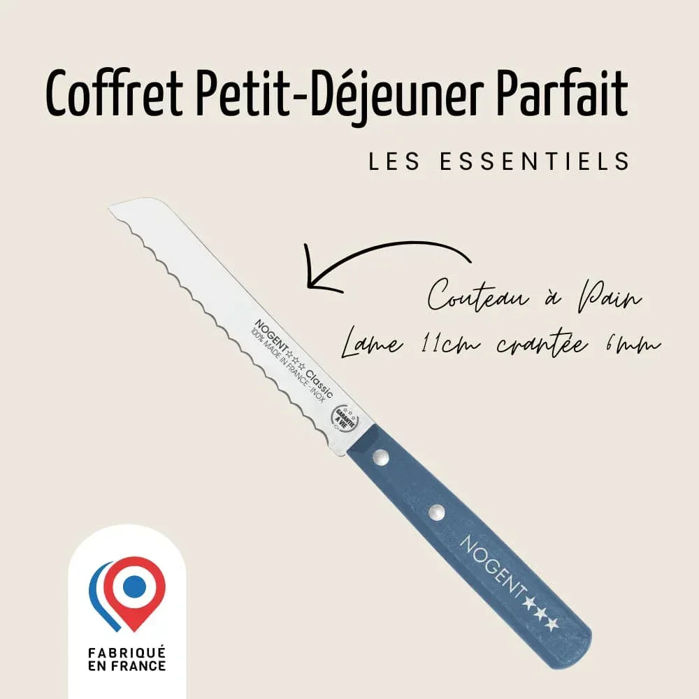 Duo Frühstücksset - Pfauenblau Nogent 3 Étoiles