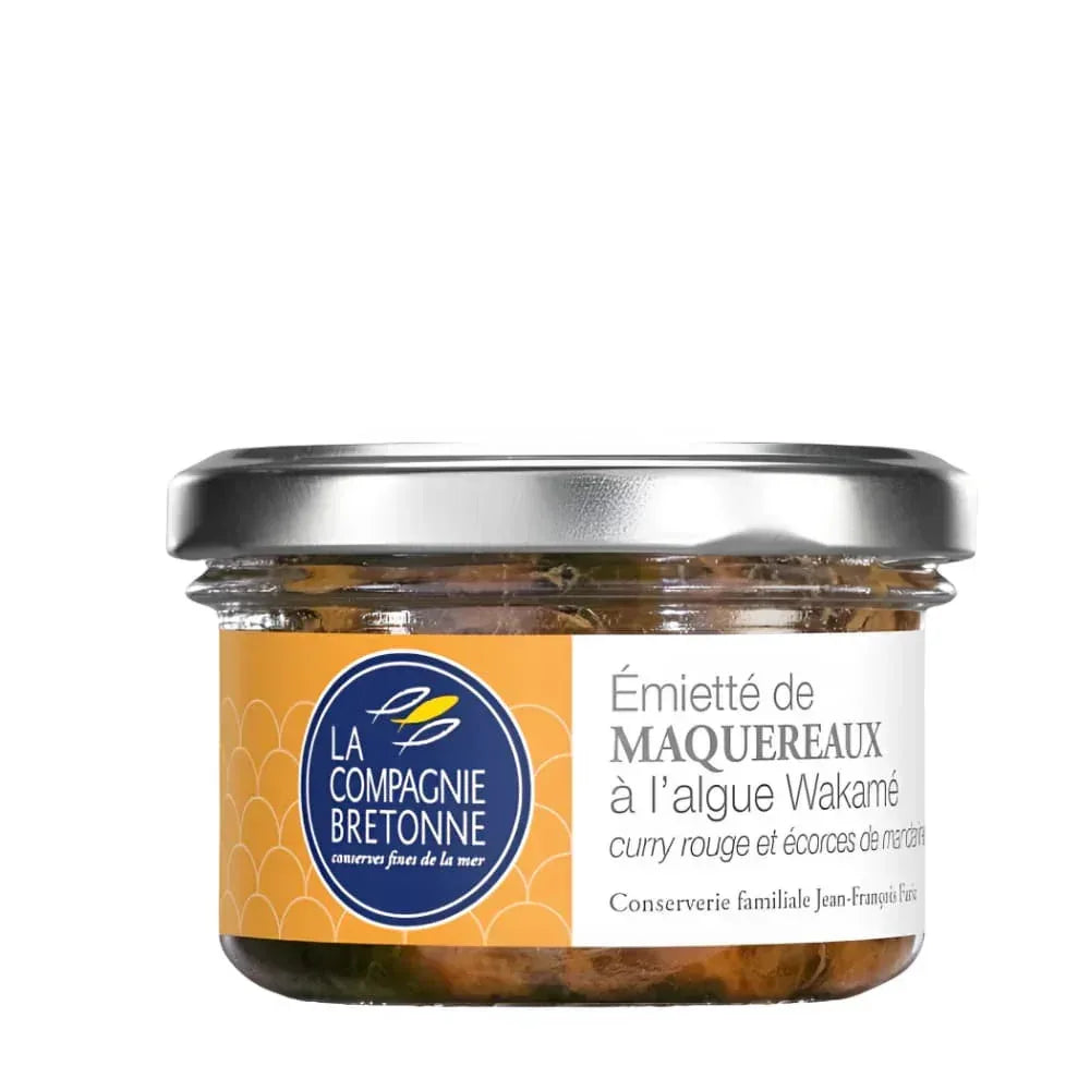 Emietté von Makrelen mit Wakamé-Algen, rotem Curry und Mandarinenzesten La Compagnie Bretonne