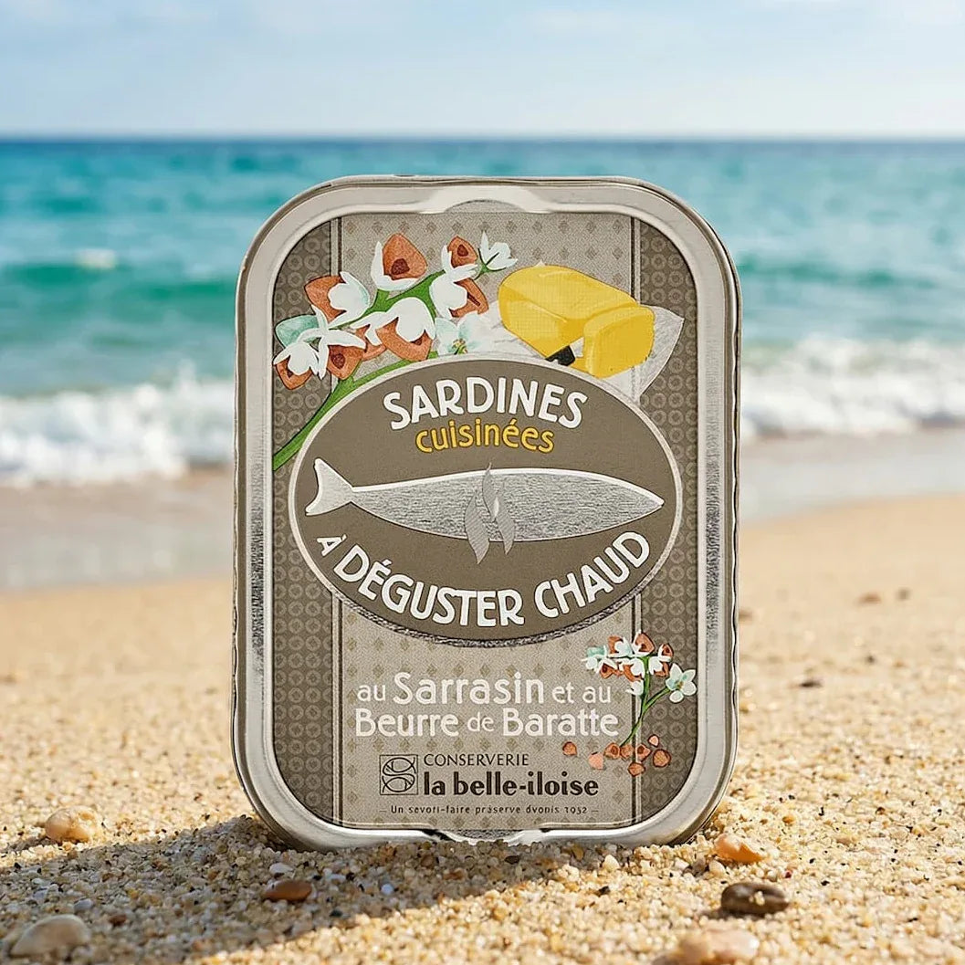 Sardinen in Fassbutter mit Buchweizen Belle Iloise