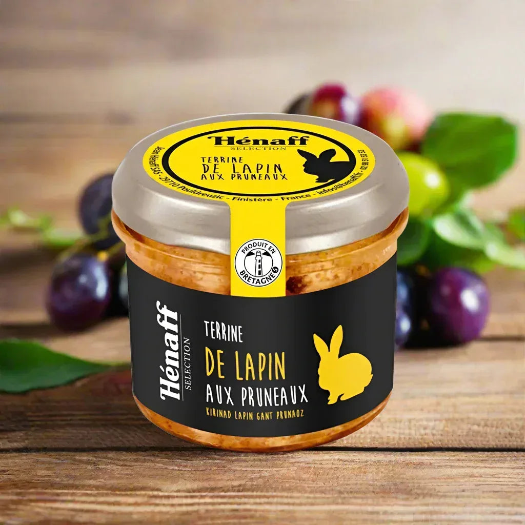 Kaninchenterrine mit Pflaumen 90g Henaff