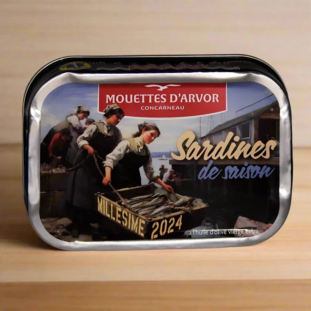 Jahrgangssardinen Saison 2024 Mouettes d'Arvor