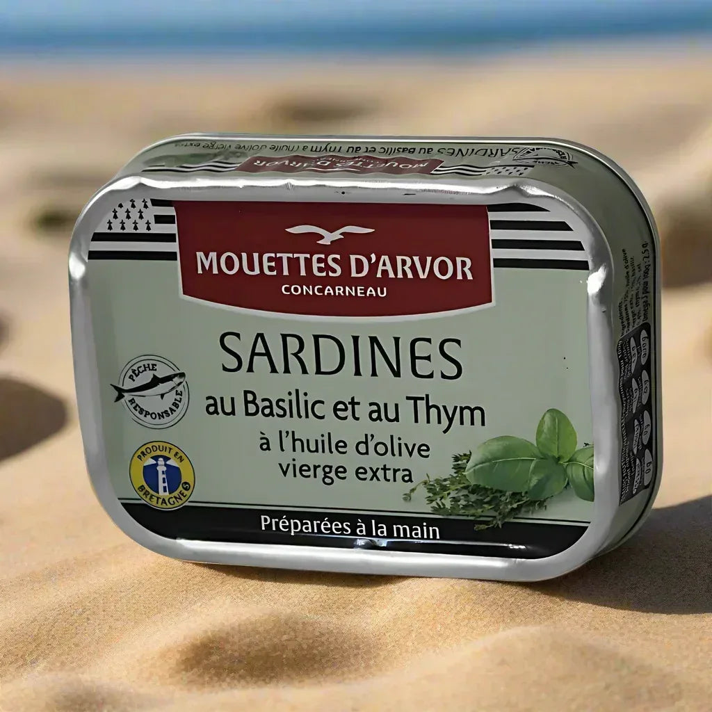 Sardinen mit Thymian und Basilikum Mouettes d'Arvor
