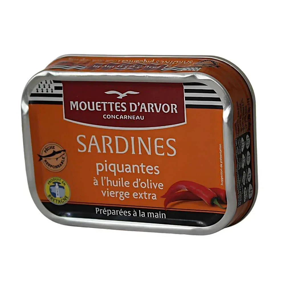 Sardinen in pikantem Olivenöl Mouettes d'Arvor