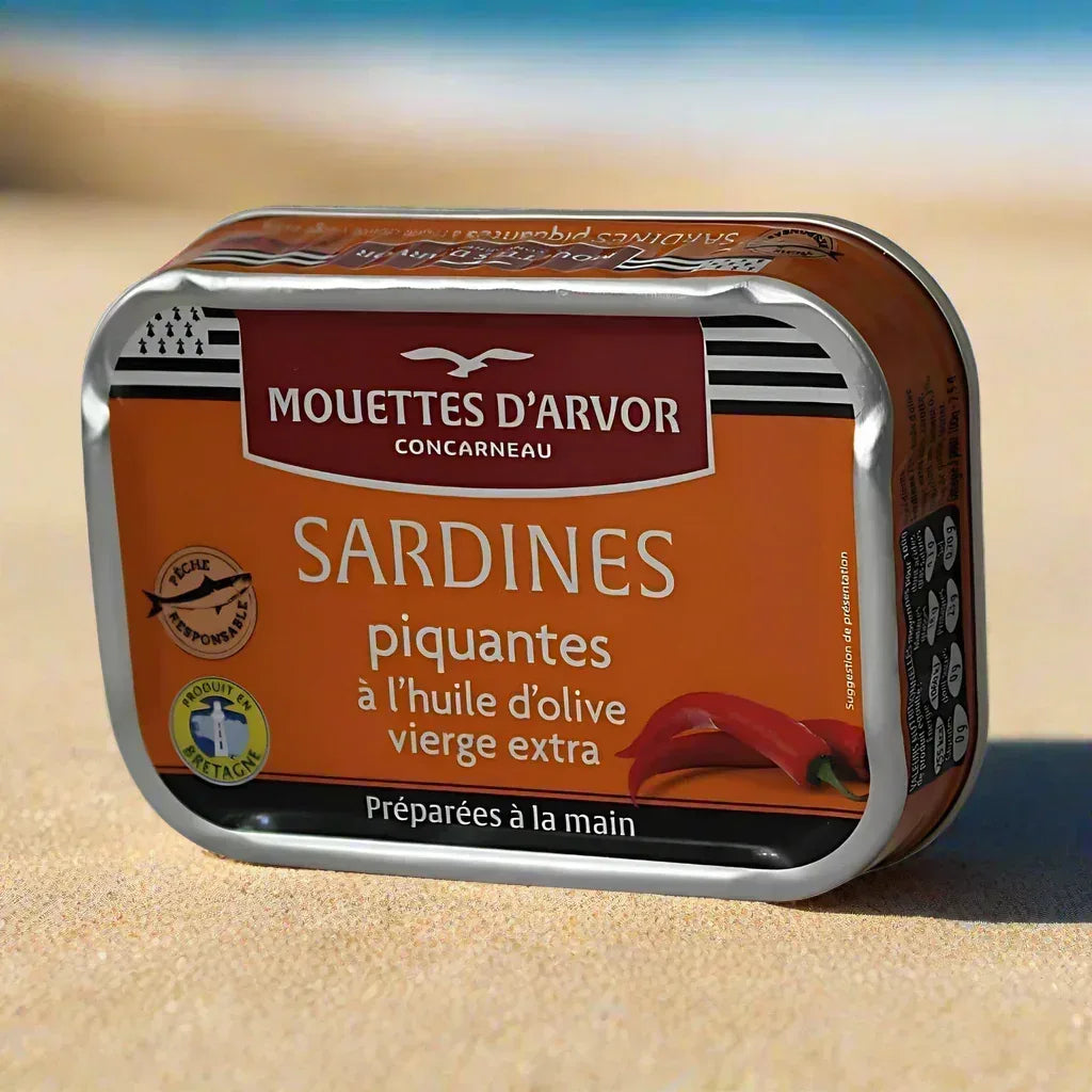 Sardinen in pikantem Olivenöl Mouettes d'Arvor