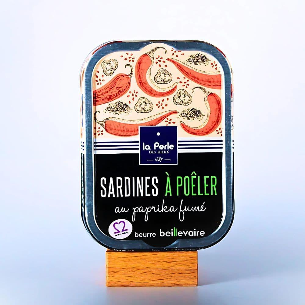 Sardinen zum Braten in Beillevaire-Fassbutter mit geräuchertem Paprika Perle des Dieux