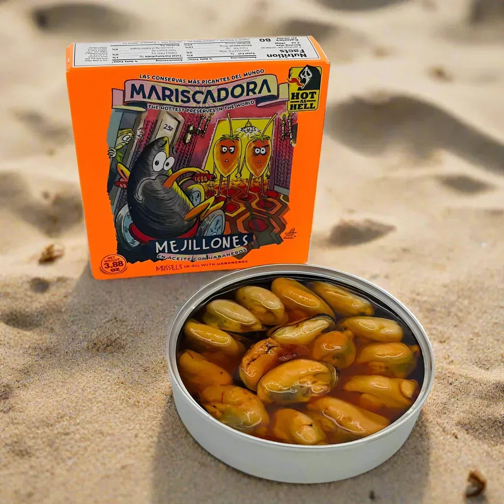 Mariscadora Premium Miesmuscheln mit Habanero-Püree 🌶️ 🌶️ Mariscadora