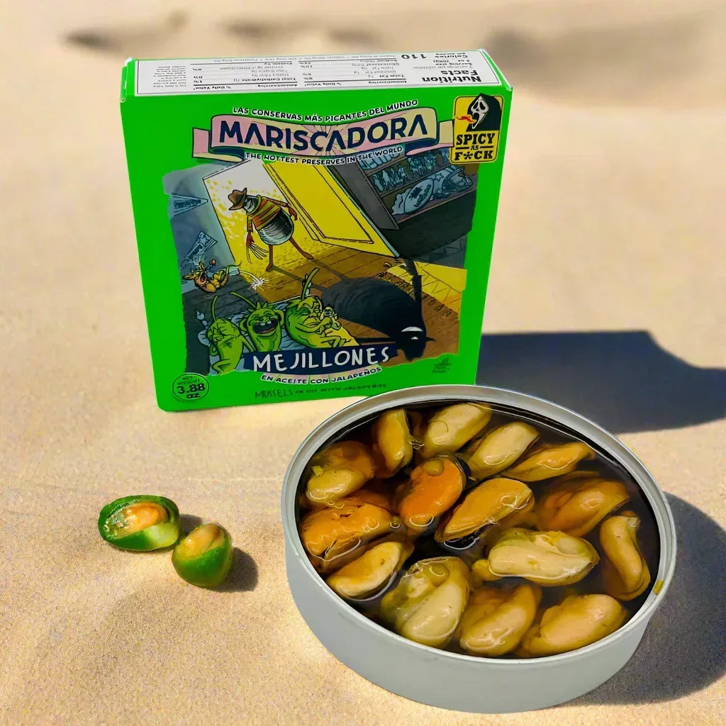 Mariscadora Premium Miesmuscheln mit Jalapeño-Püree 🌶️ Mariscadora