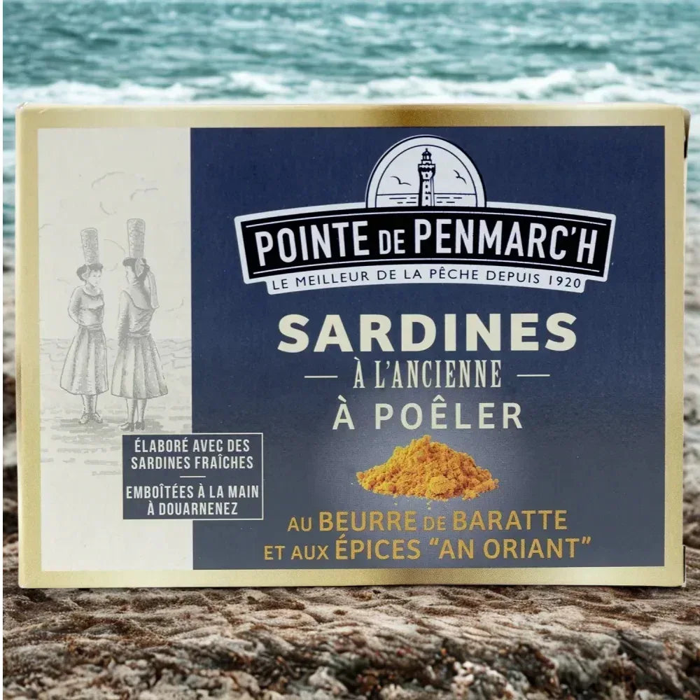 Sardinen zum Braten mit bretonischer Butter und orientalischen Gewürzen La Pointe de Penmarch
