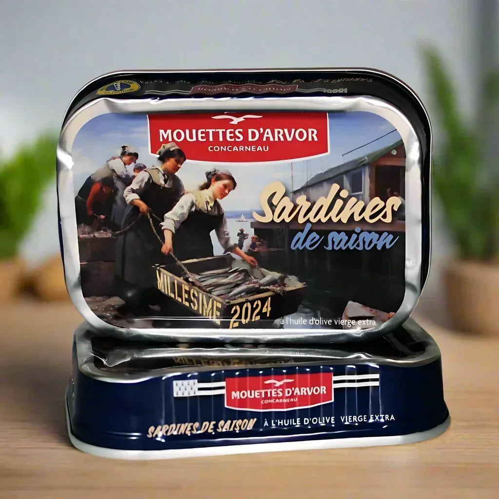Jahrgangssardinen Saison 2024 Mouettes d'Arvor