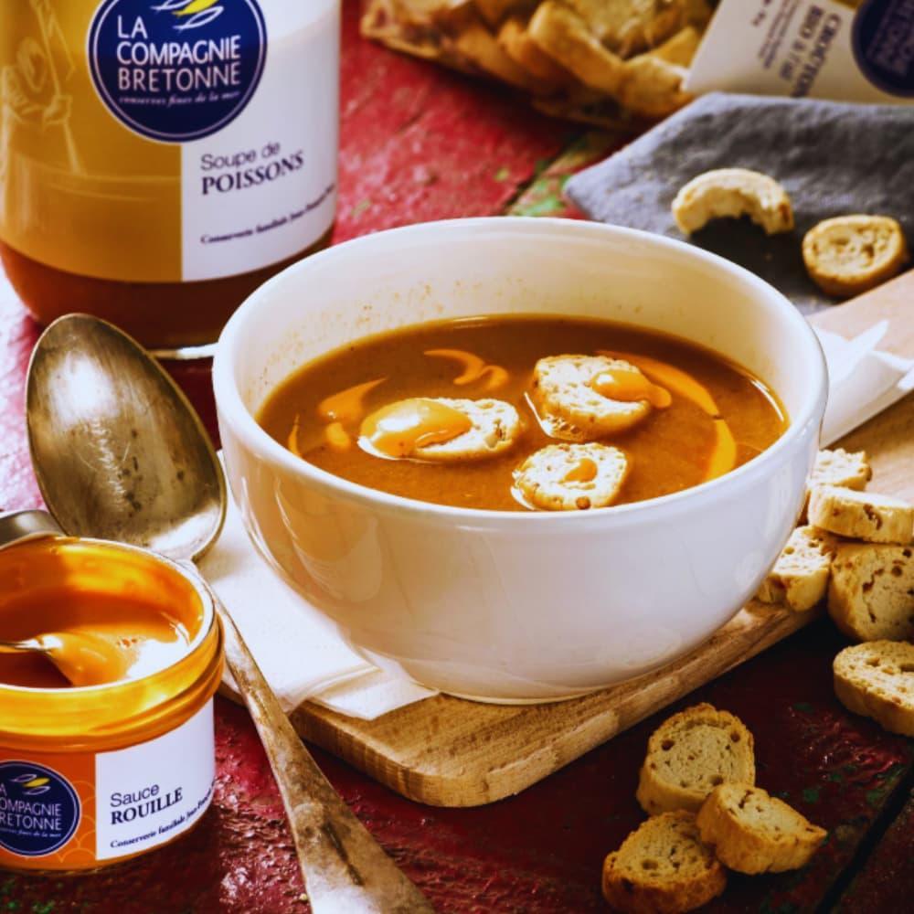 Bretonnische Fischsuppe mit Algen 750g La Compagnie Bretonne