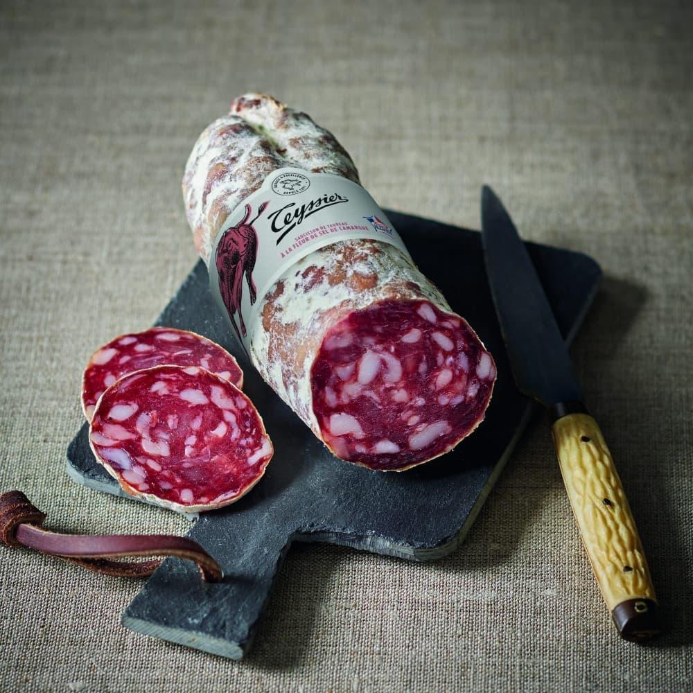 Saucisson vom Stier mit Fleur de Sel aus der Camargue 200-250g Teyssier Salaisons