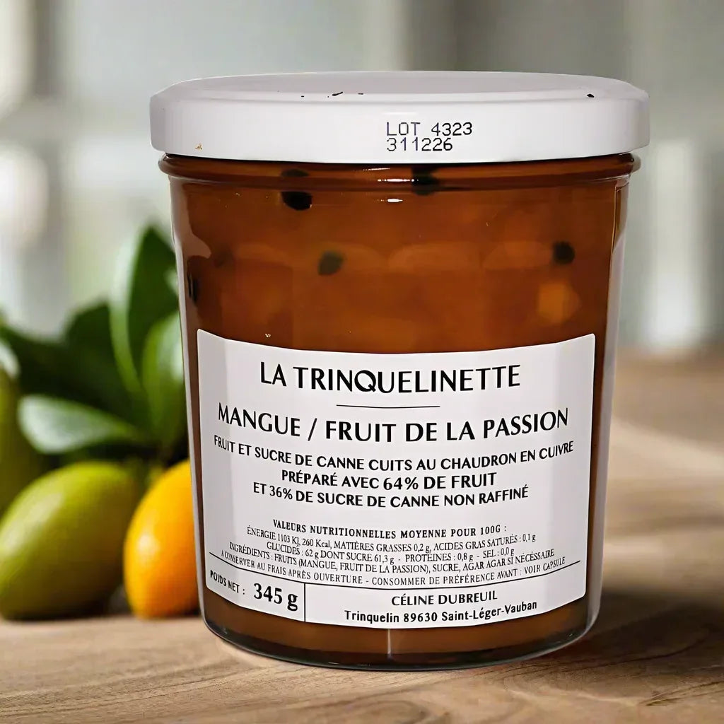 Mango-Passionsfrucht-Konfitüre Extra 370g La Trinquelinette