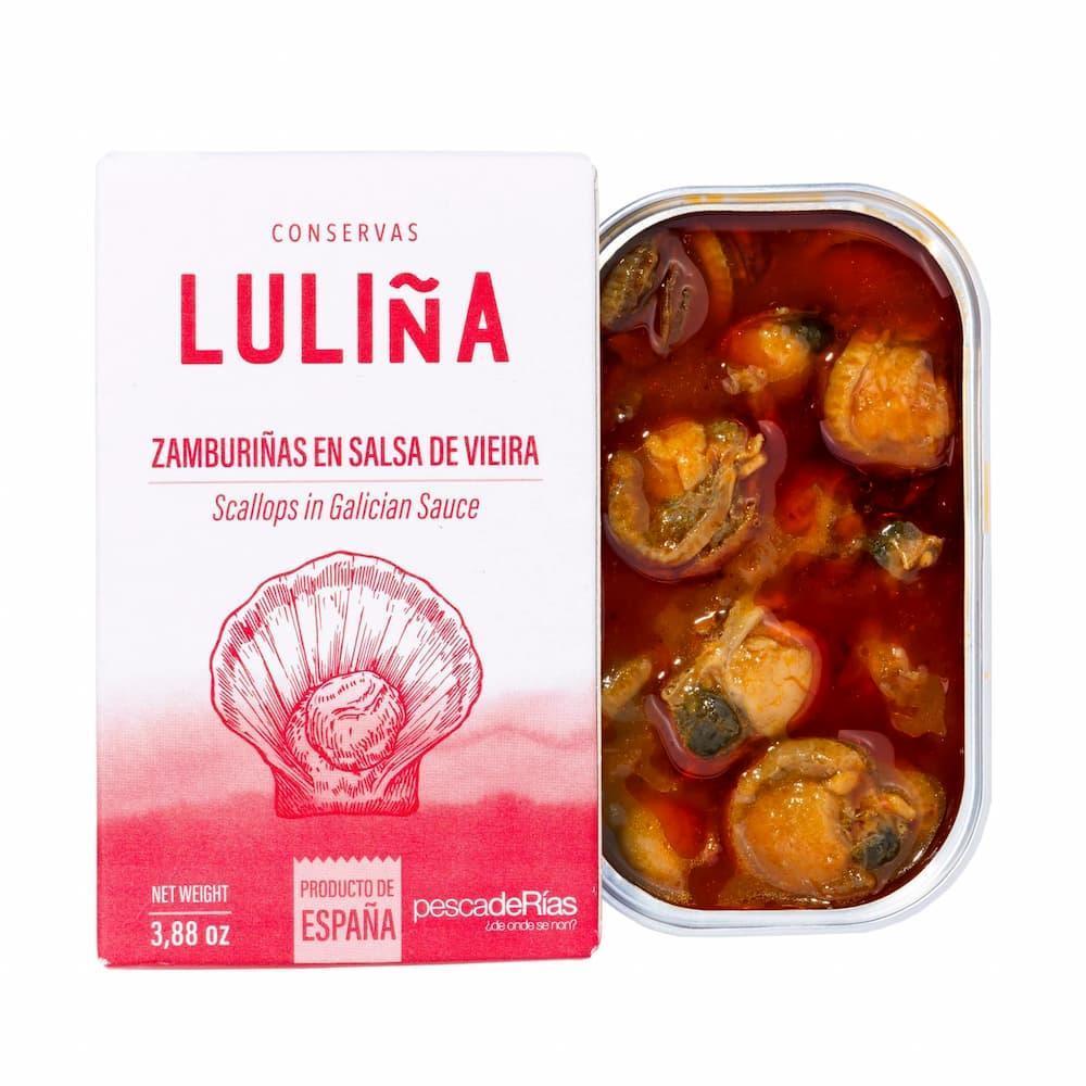 Kammmuscheln aus Galizien in Sauce-Vieira Conservas Lulina