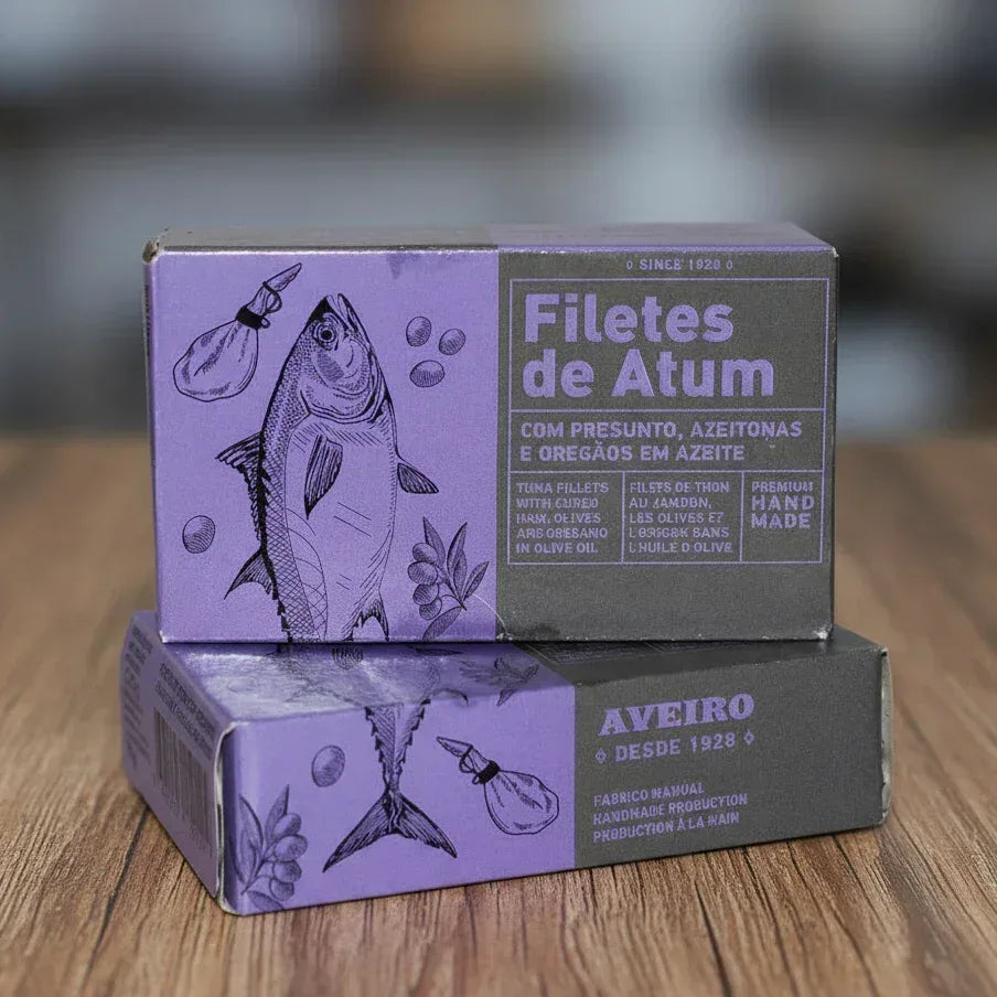 Thunfischfilets mit Schinken, Oliven und Oregano AveiroTuna