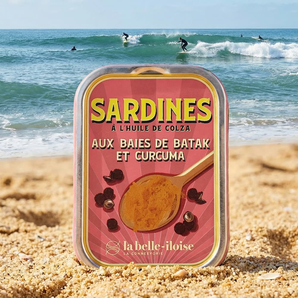 Sardine mit Batak-Pfeffer und Kurkuma in Rapsöl Belle Iloise