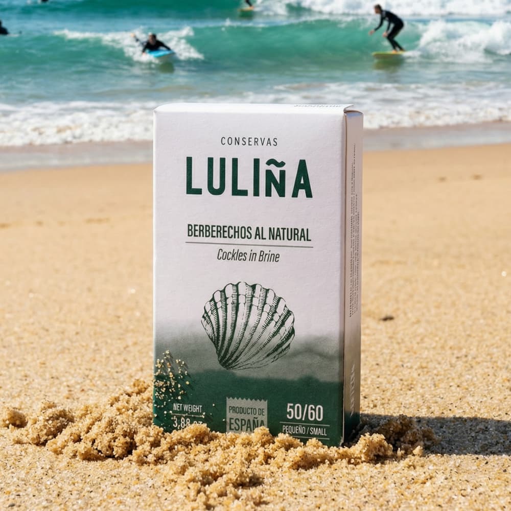 Berberechos al Natural 50/60 Stück (Herzmuscheln im eigenen Saft) Conservas Lulina