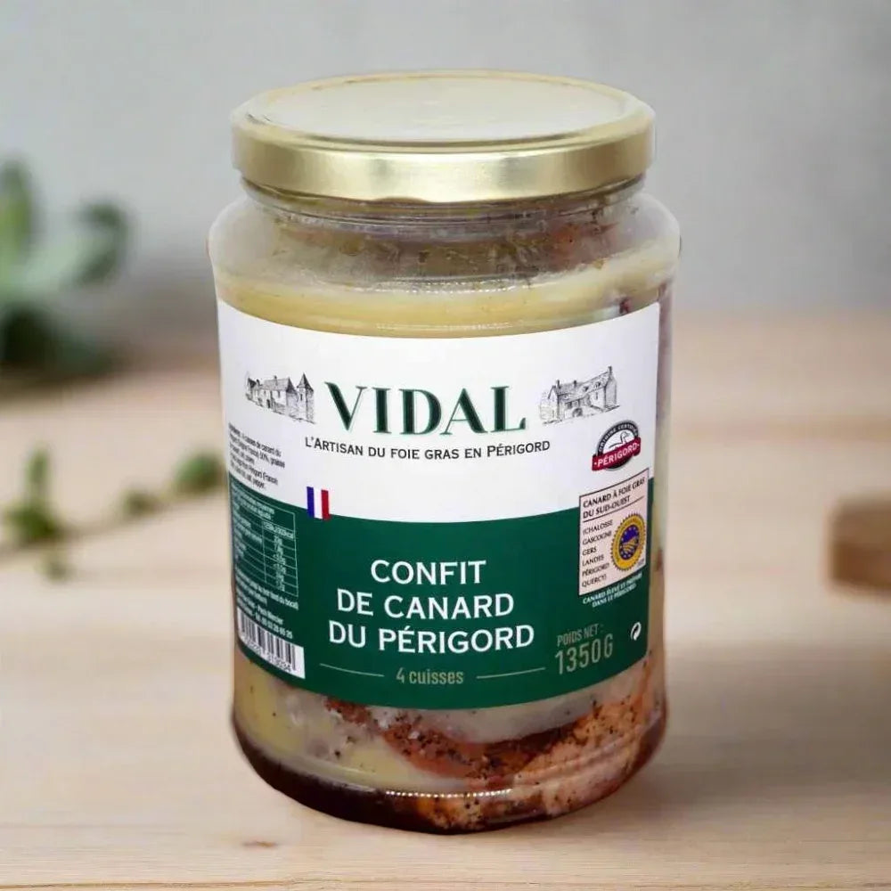 Confit de Canard (Entenconfit 4 Keulen) 1.350g Vidal