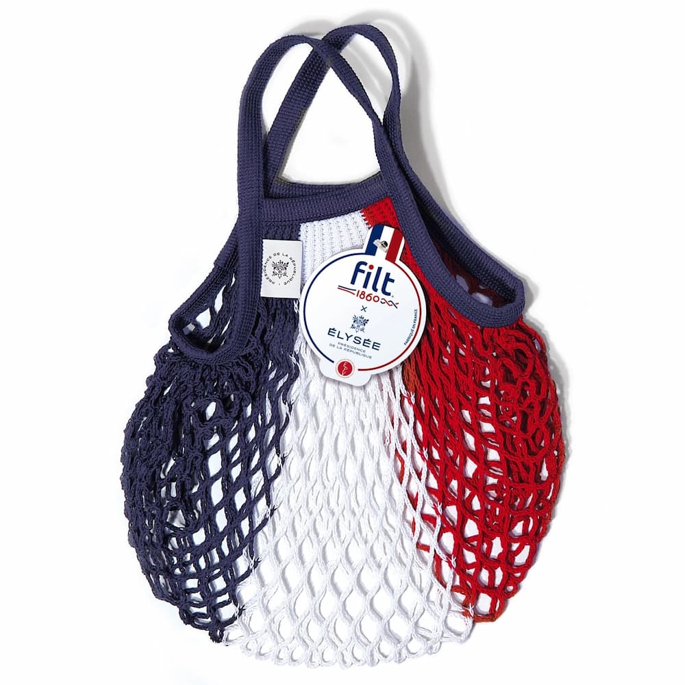Kleines Einkaufsnetz „Élysée x Filt 1860“ – Die exklusive Tricolore-Edition Filt