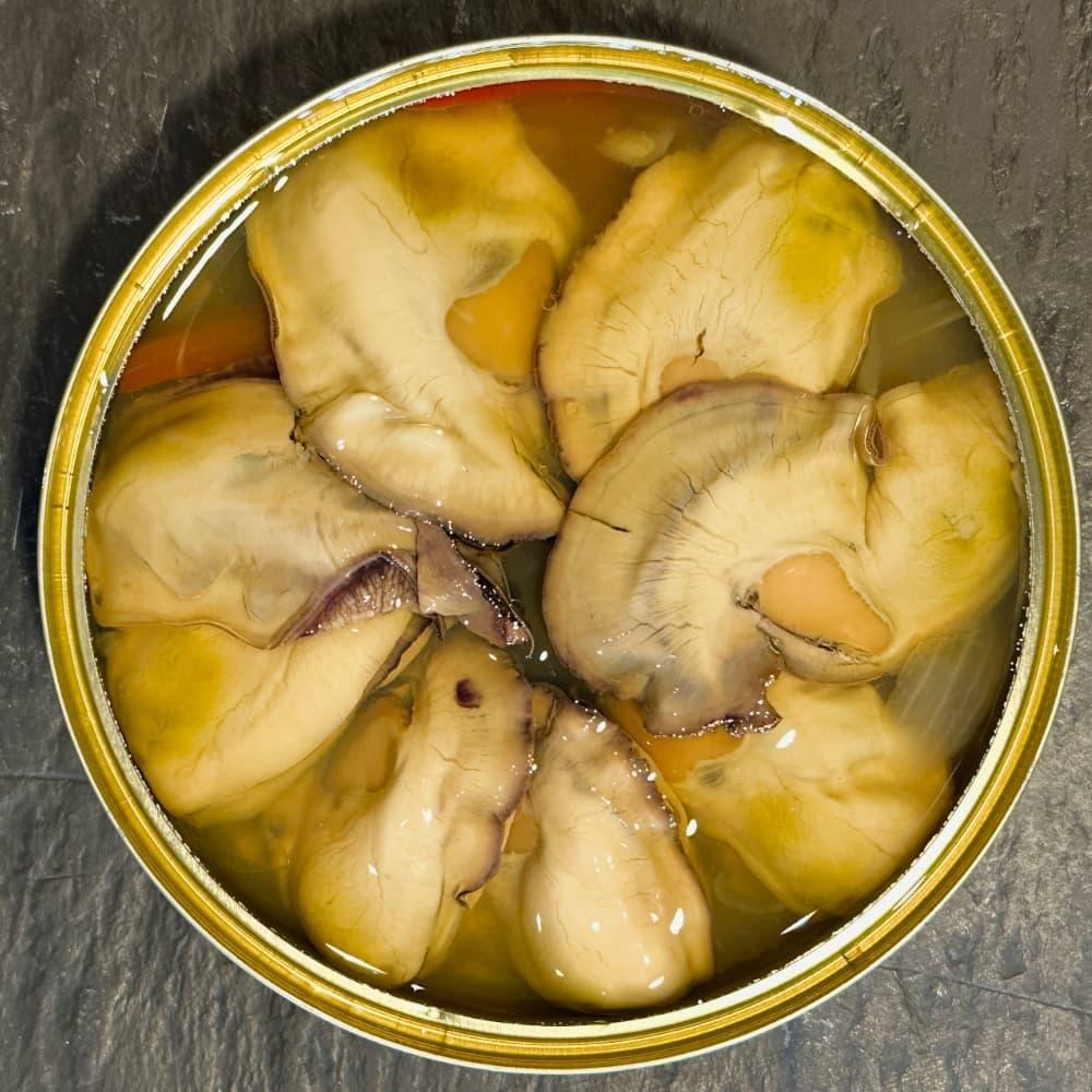 Austern aus Galizien in Albariño-Vinaigrette O Submarino