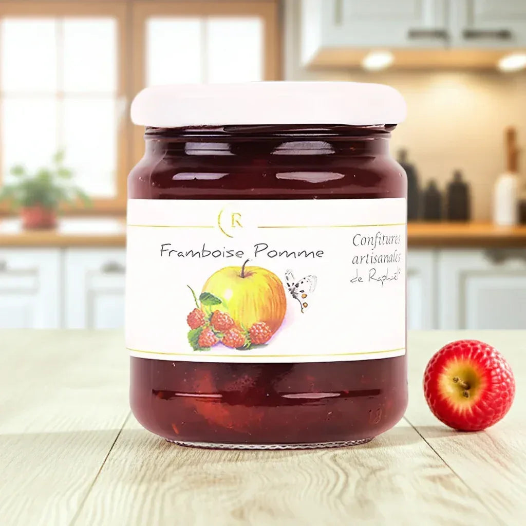 Himbeer-Apfel Konfitüre Extra 250g Confitures de Raphaël