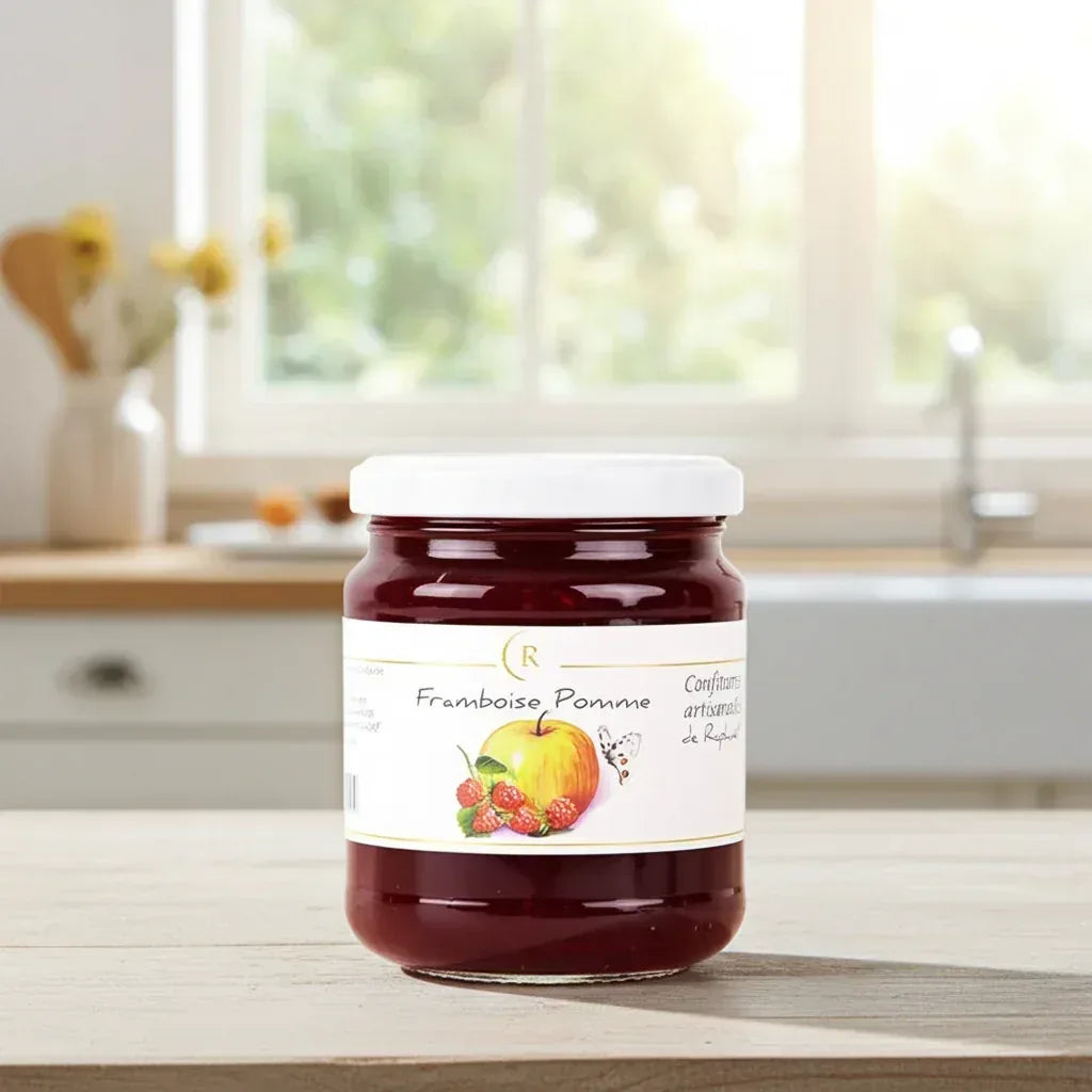 Himbeer-Apfel Konfitüre Extra 250g Confitures de Raphaël