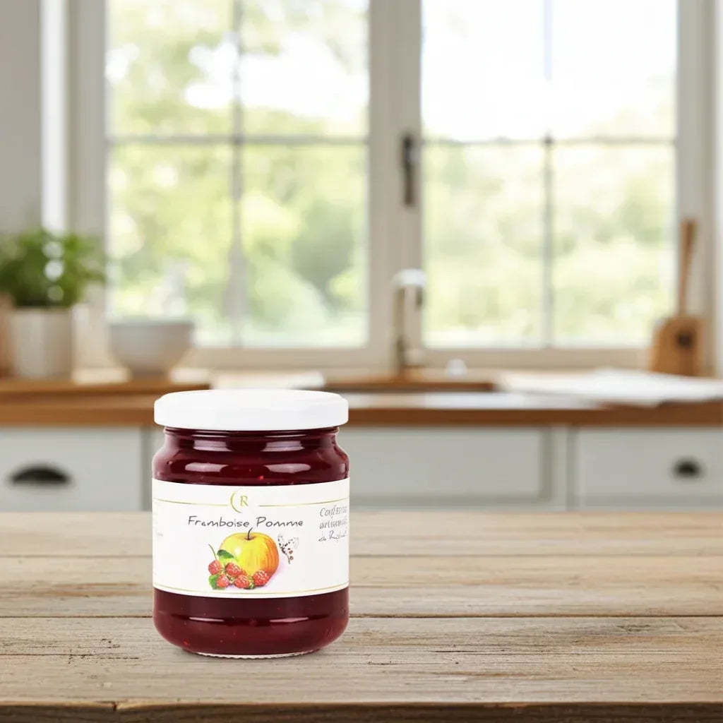 Himbeer-Apfel Konfitüre Extra 250g Confitures de Raphaël