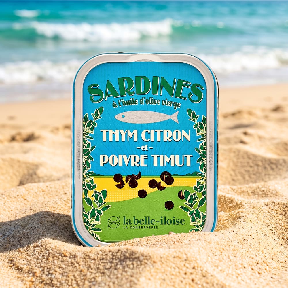 Sardinen mit Zitronen-Thymian und Timut-Pfeffer Belle Iloise
