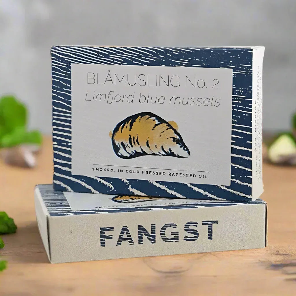 Limfjord-Blaumuscheln Nr. 2 - leicht geräuchert, in kaltgepresstem Rapsöl Fangst Nordic