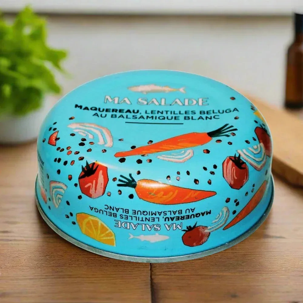 Makrelen-Salat mit Karotten und Linsen Beluga Belle Iloise