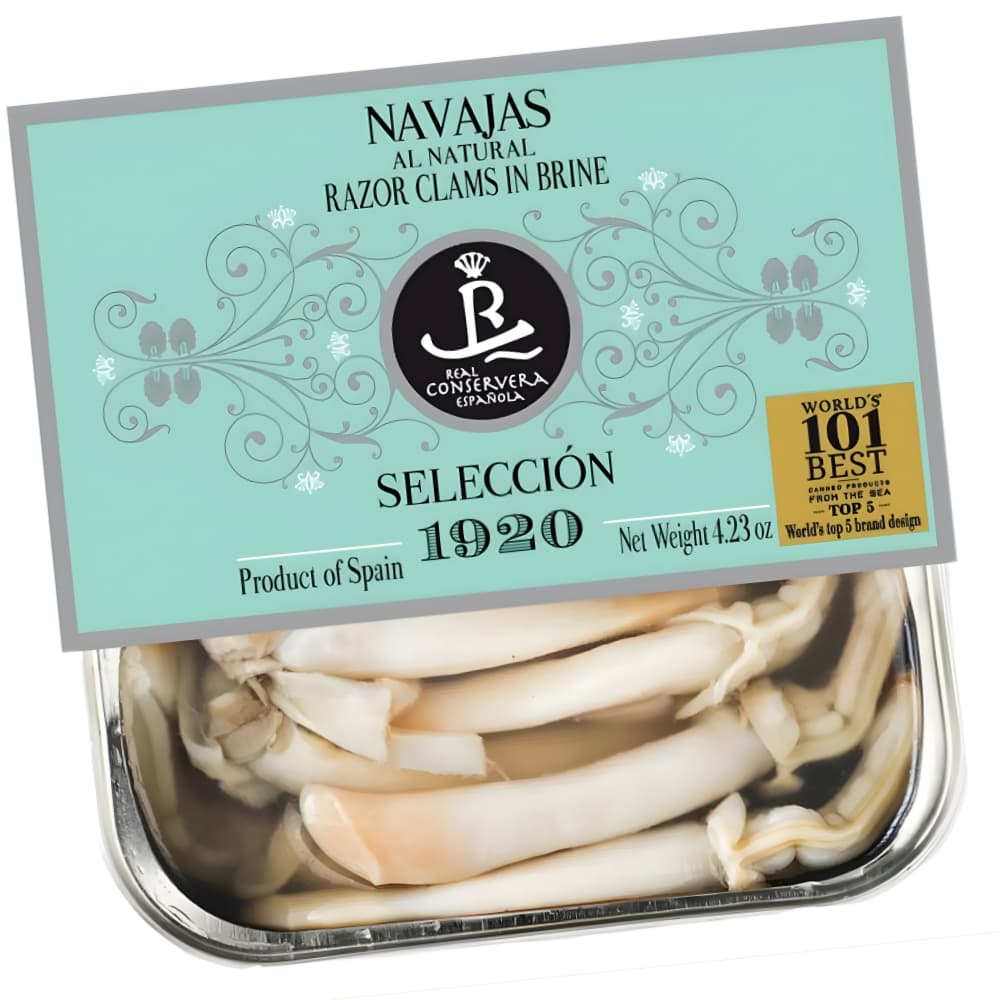 Navajas al Natural (Schwertmuscheln im Natursud) – Selección 1920 Real Conservera Espanola