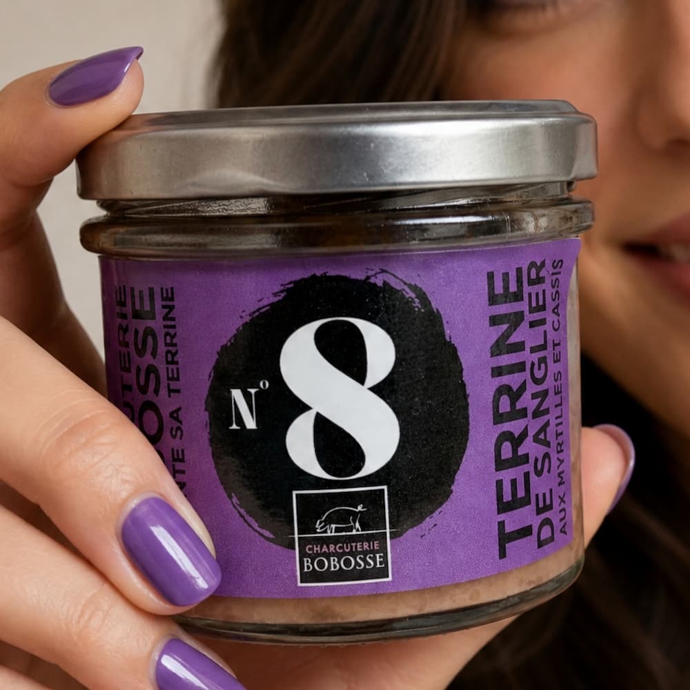 Verrine N°8 : Wildschweinterrine mit Heidelbeeren und schwarzen Johannisbeeren - Bobosse Bobosse Lyon