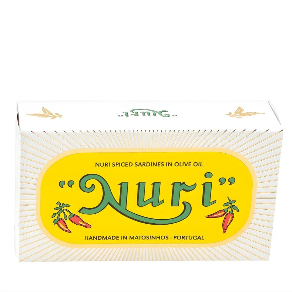 NURI Reserva 2022 – Spiced Sardines in Olive Oil (Pikante Jahrgangssardine) Nuri