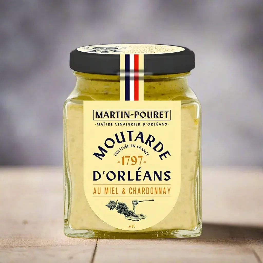 Sämiger Orléans Senf - mit Honig und Chardonnay Martin Pouret