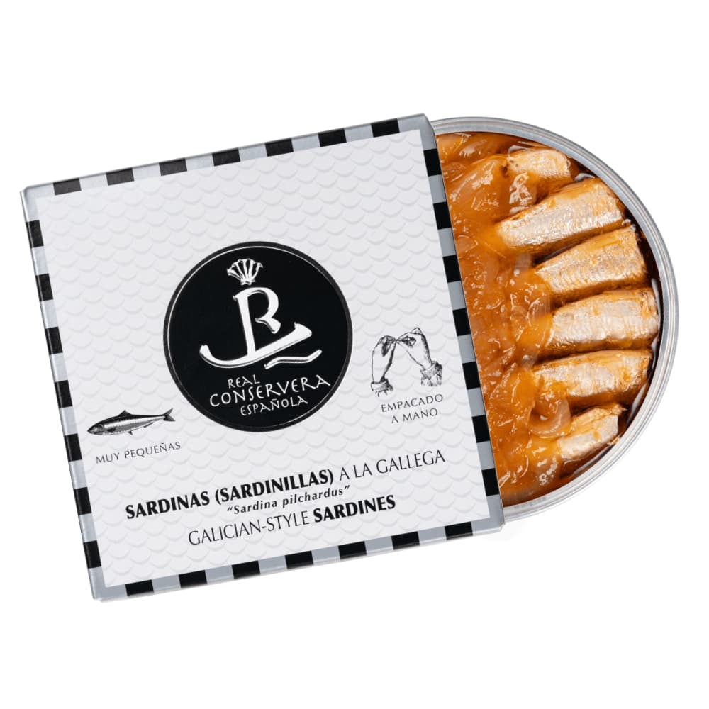 Sardinillas a la Gallega — Sardinen nach galicischer Art Real Conservera Espanola
