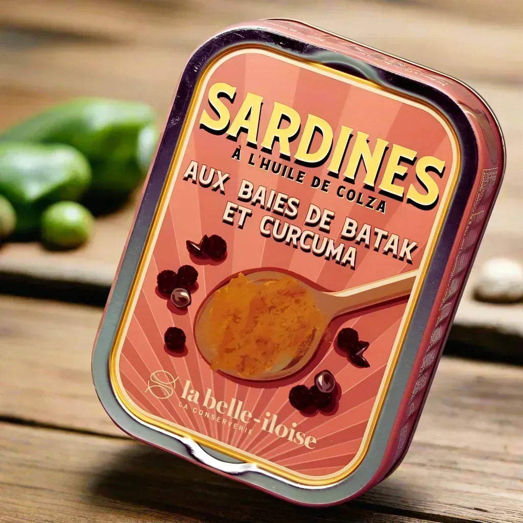Sardine mit Batak-Pfeffer und Kurkuma in Rapsöl Belle Iloise