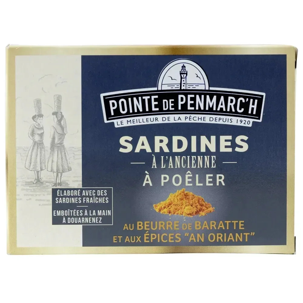 Sardinen zum Braten mit bretonischer Butter und orientalischen Gewürzen La Pointe de Penmarch