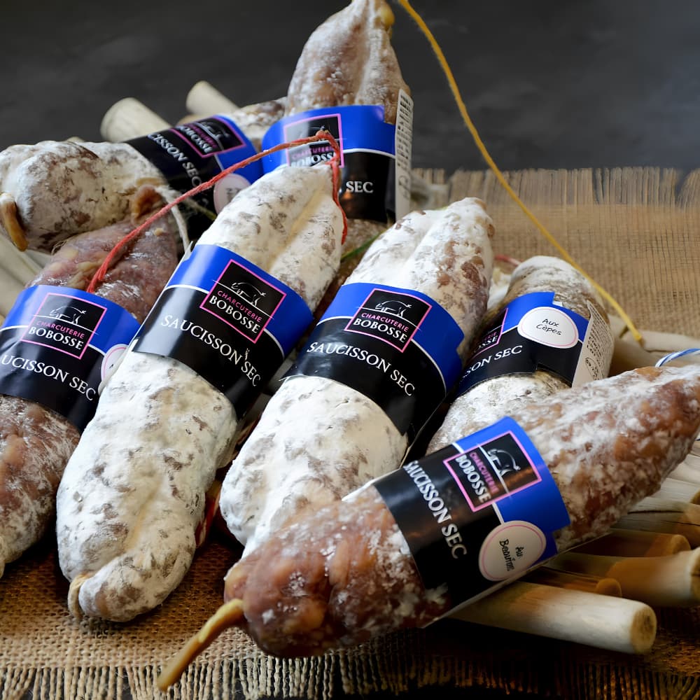 Saucisson sec aux Noisettes Bobosse (ca. 200g) Bobosse Lyon