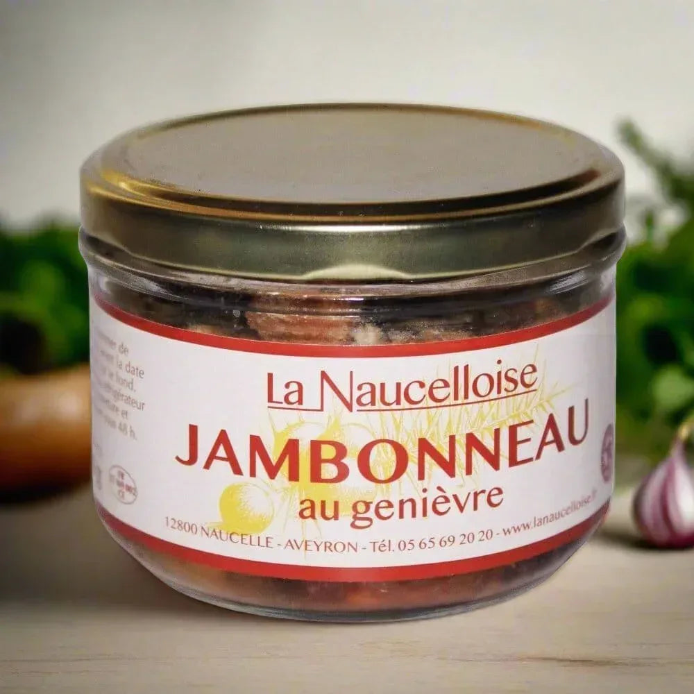 Schweinesülze im Glas mit Wacholder La Naucelloise