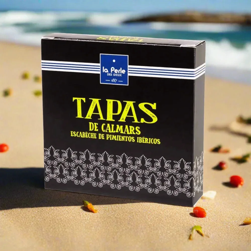 Tapas von Kalmare mit Pimientos Ibericos Perle des Dieux