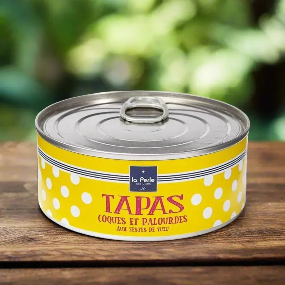 Tapas von Venusmuscheln und Herzmuscheln mit Yuzu Perle des Dieux