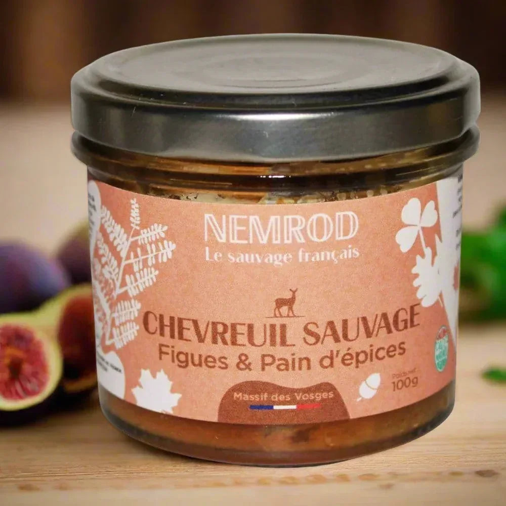Terrine von wildem Reh mit Feigen und Lebkuchen - Wild - 100g Nemrod