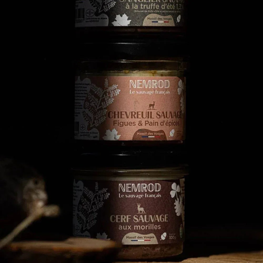 Terrine von wildem Reh mit Feigen und Lebkuchen - Wild - 100g Nemrod