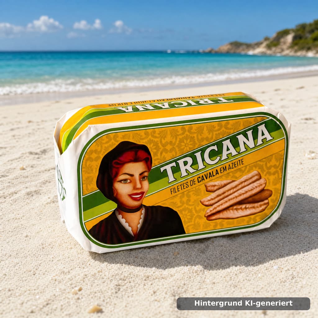 Filetes de Cavala em Azeite – Makrelenfilets in Olivenöl 120g Tricana Conserveira de Lisboa