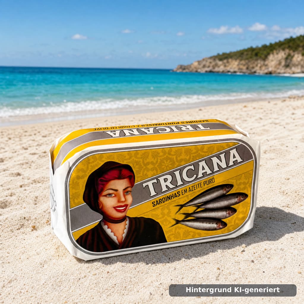 Sardinhas em Azeite Puro – Sardinen in Olivenöl 120g Tricana Conserveira de Lisboa