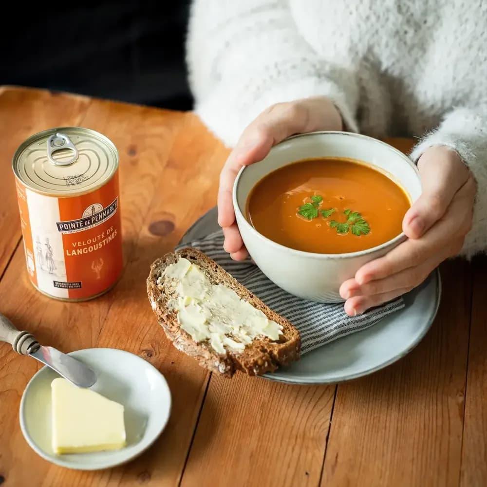 Bretonische Kaisergranat-Cremesuppe La Pointe de Penmarch