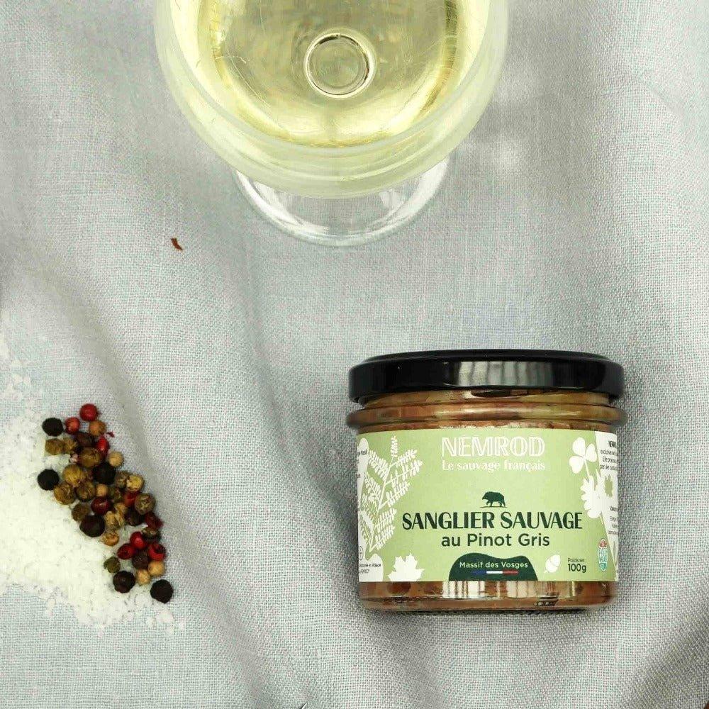 Wildschweinterrine mit Pinot Gris - Wild - 100g Nemrod