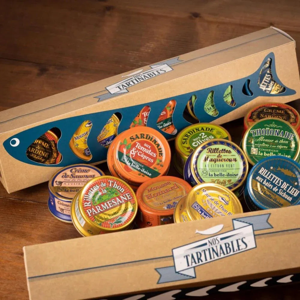 Box mit 10 Fisch-Mousses Belle Iloise