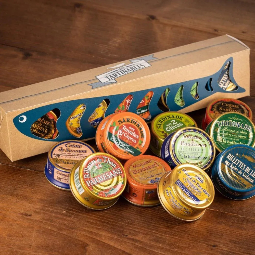 Box mit 10 Fisch-Mousses Belle Iloise