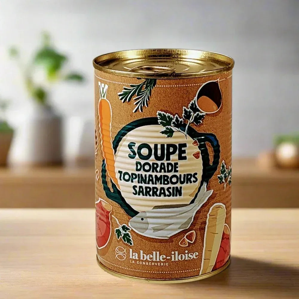 Doraden-Suppe mit Topinambur und Buchweizen Belle Iloise